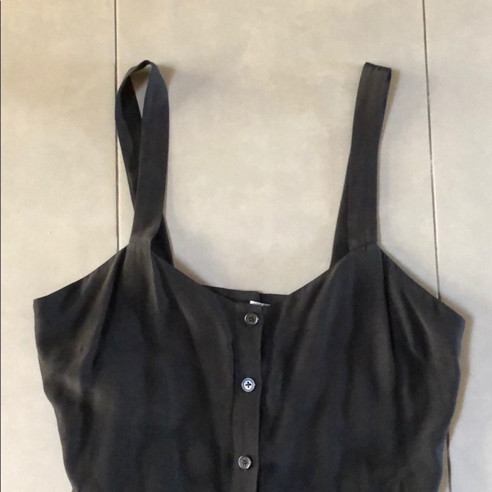 Black dress buttons straps